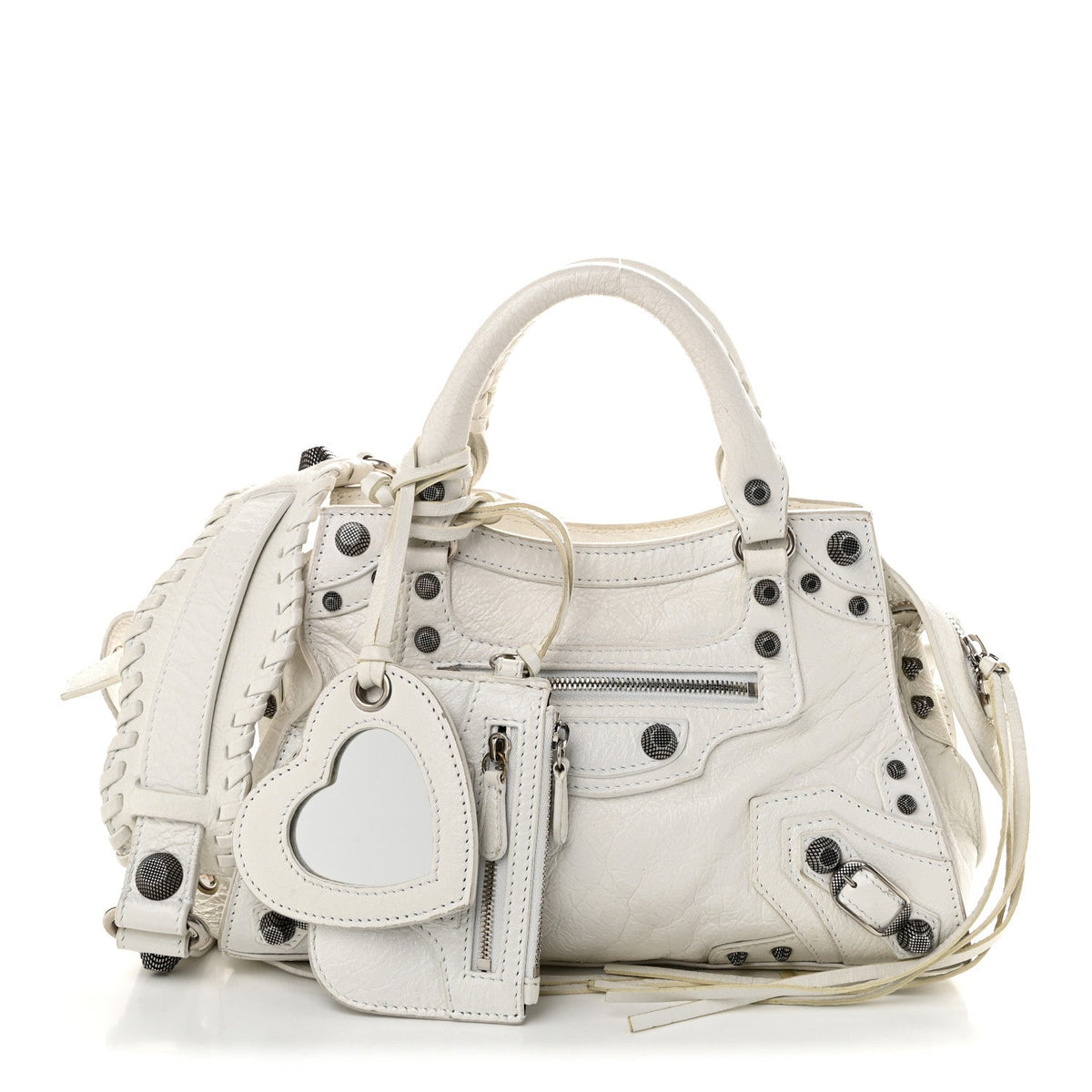 Agneau Arena Neo Cagole Handbag XS Optic White Optic White