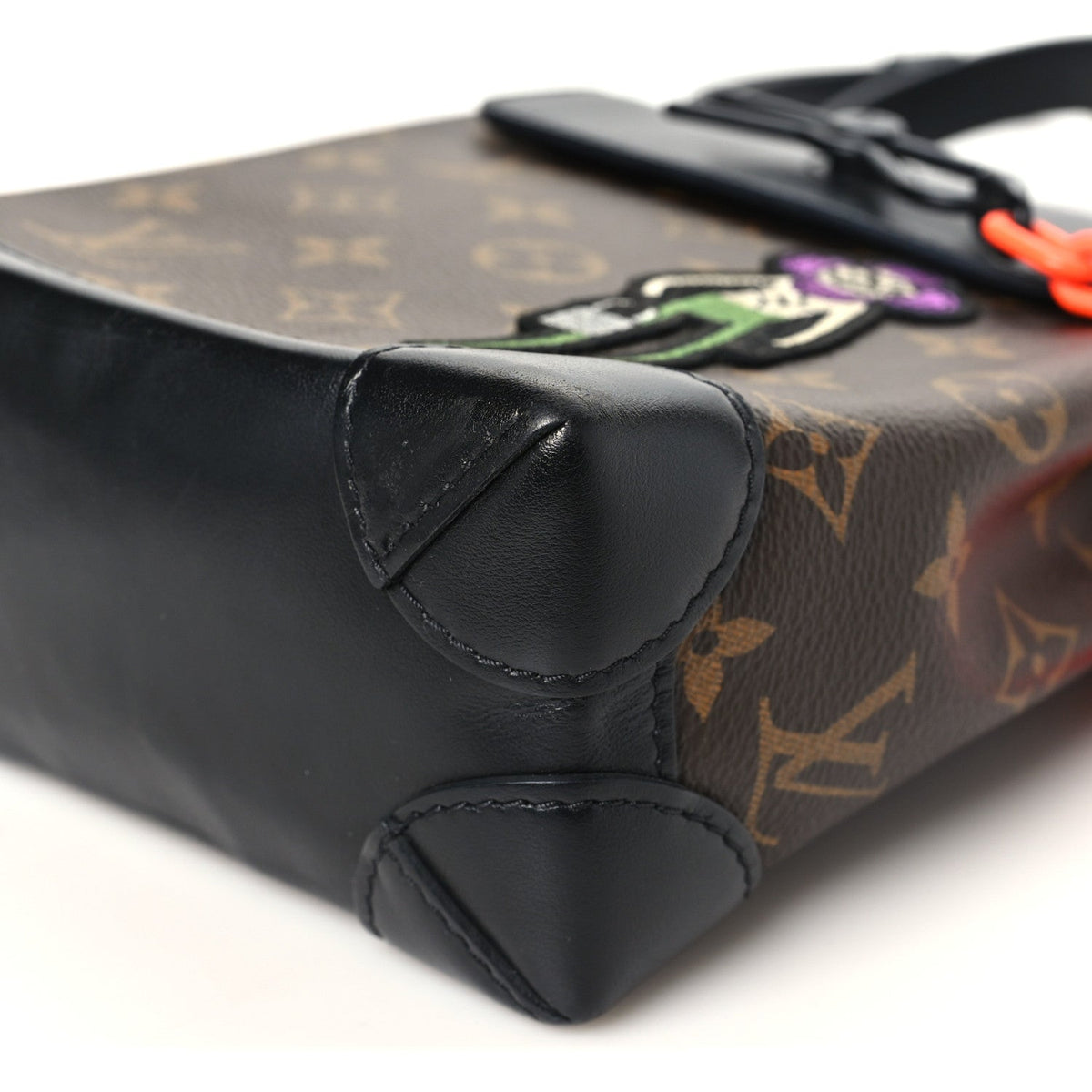 Monogram Embroidered Cartoon LV Friends Steamer XS Black