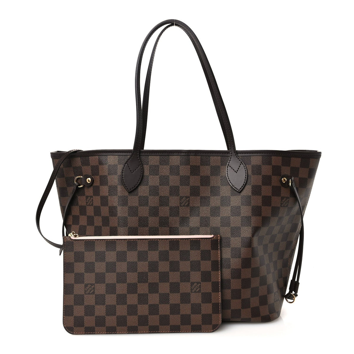 Damier Ebene Neo Neverfull MM Rose Ballerine