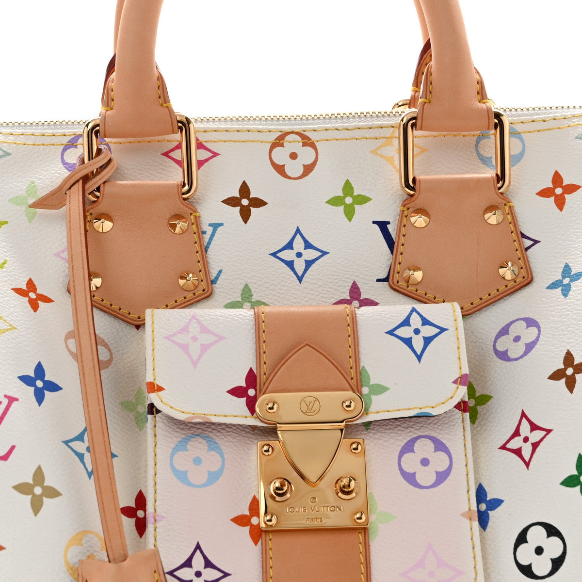 Monogram Multicolor Speedy 30 White