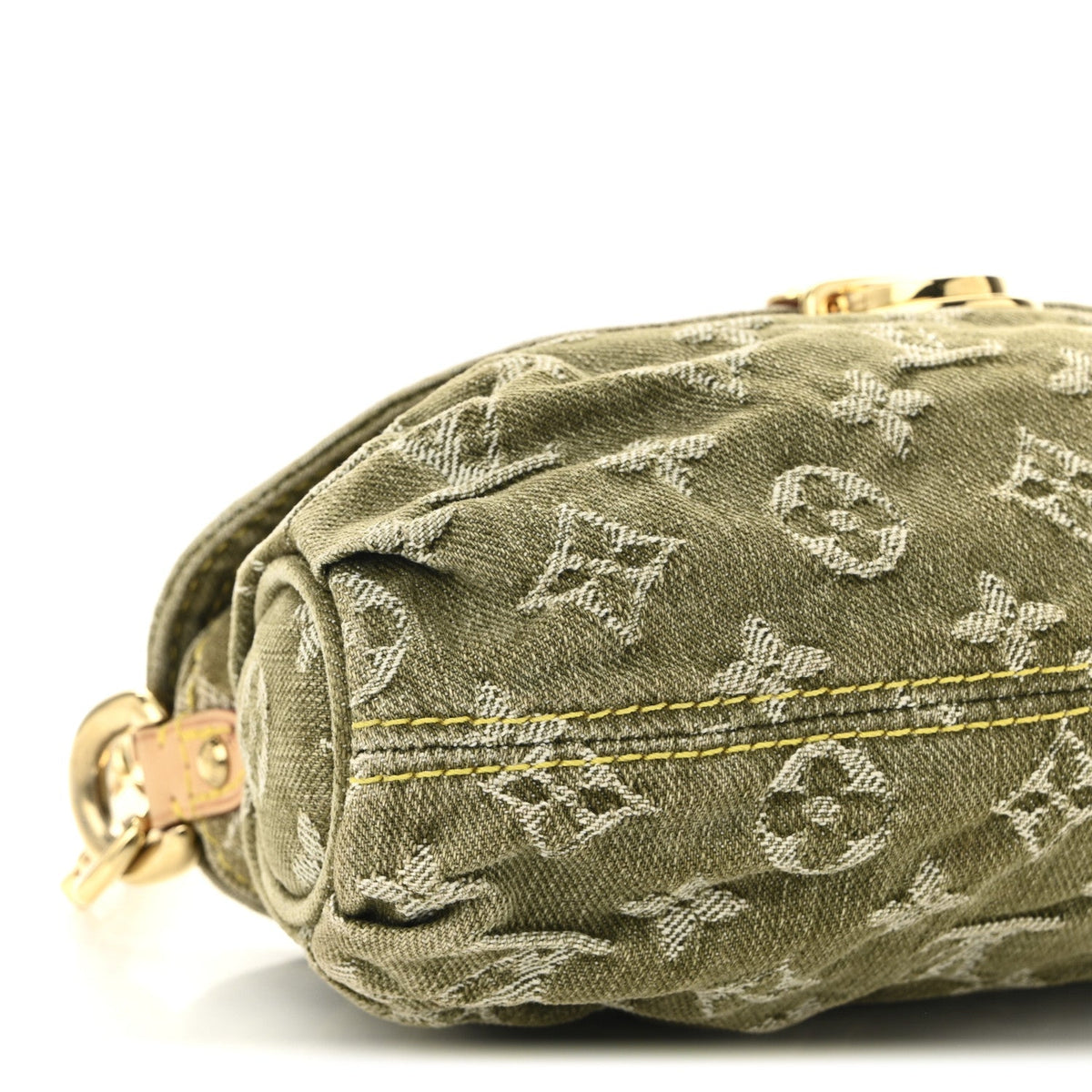 Monogram Denim Mini Pleaty Lichen