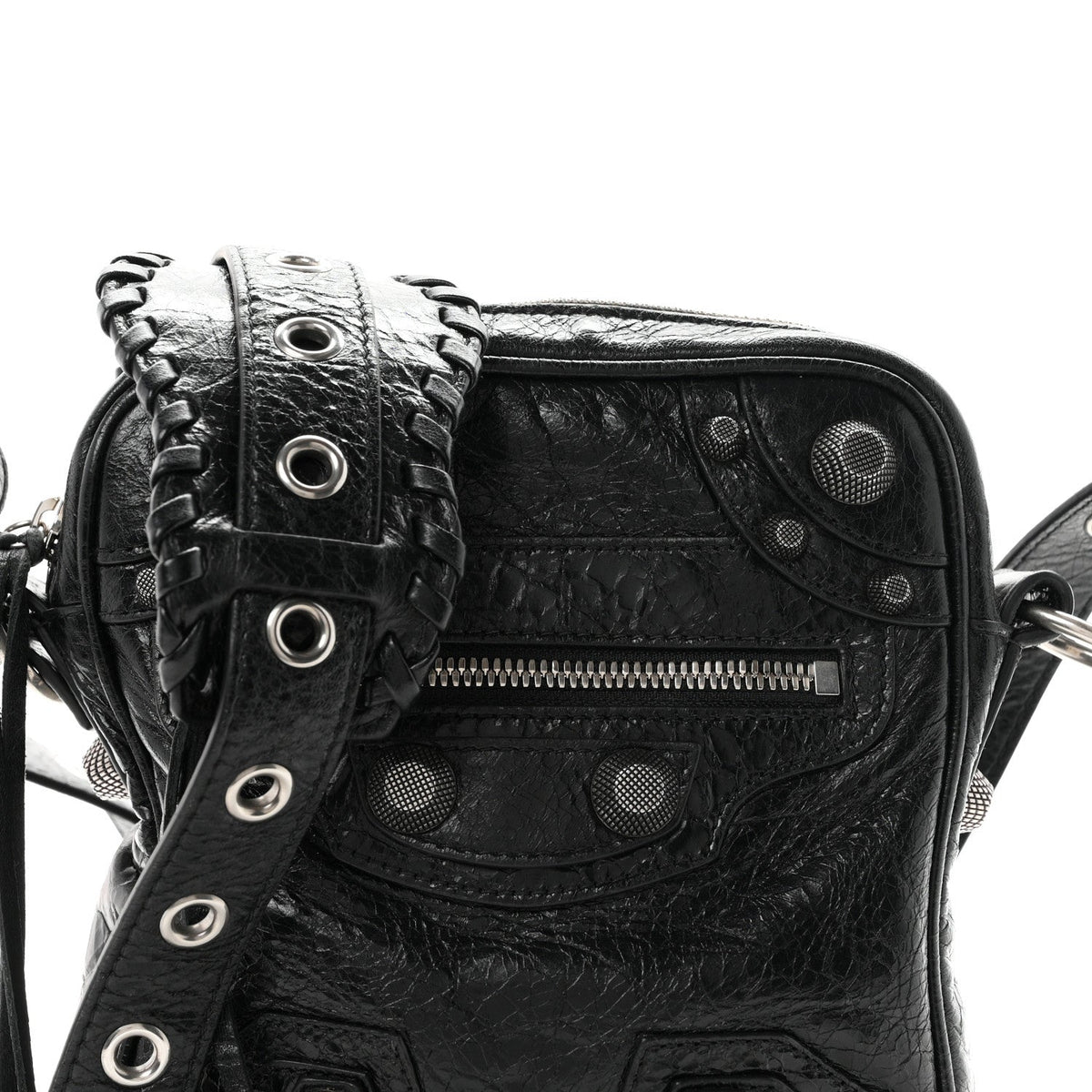Agneau Arena Le Cagole Crossbody Bag Black