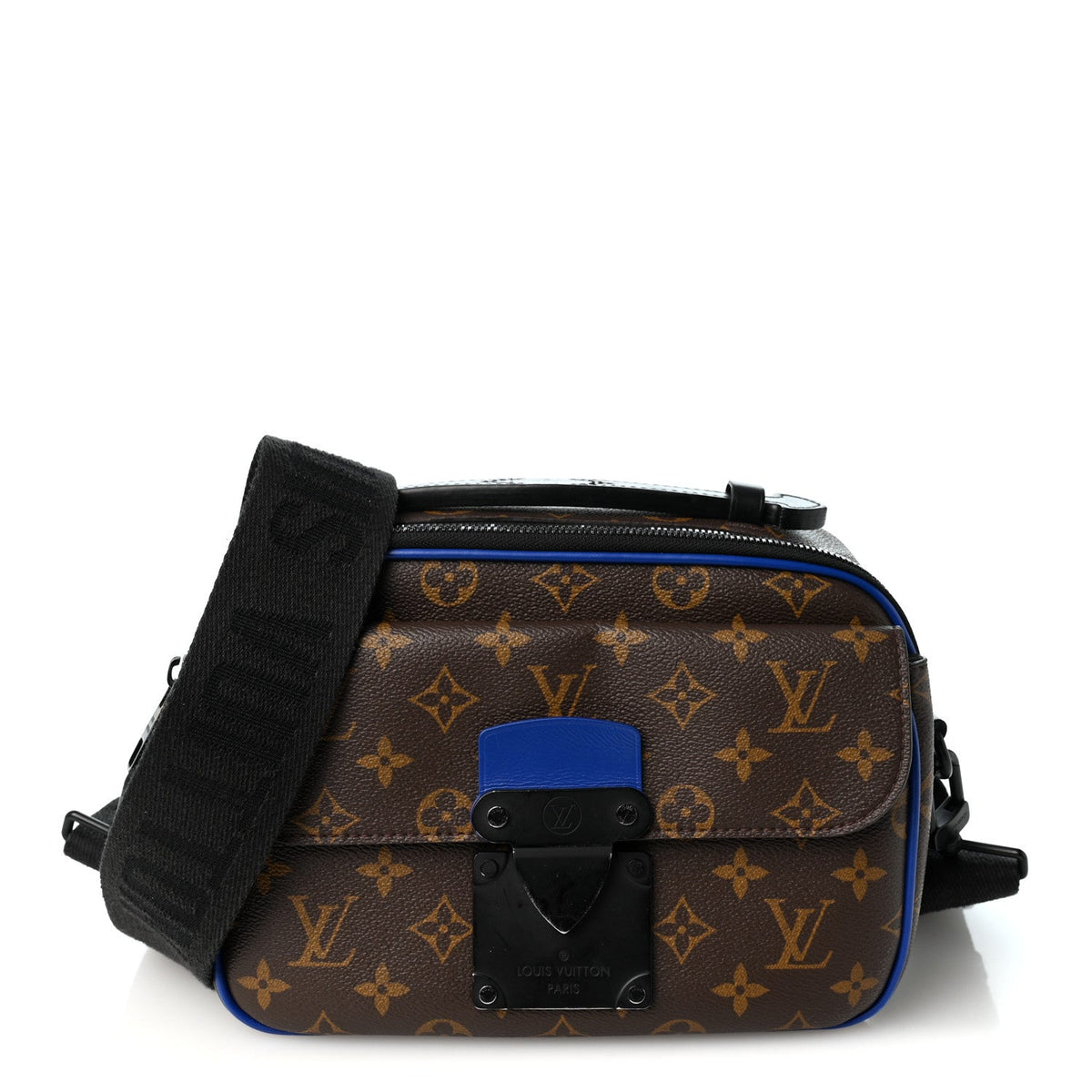 Monogram Macassar S Lock Messenger Blue