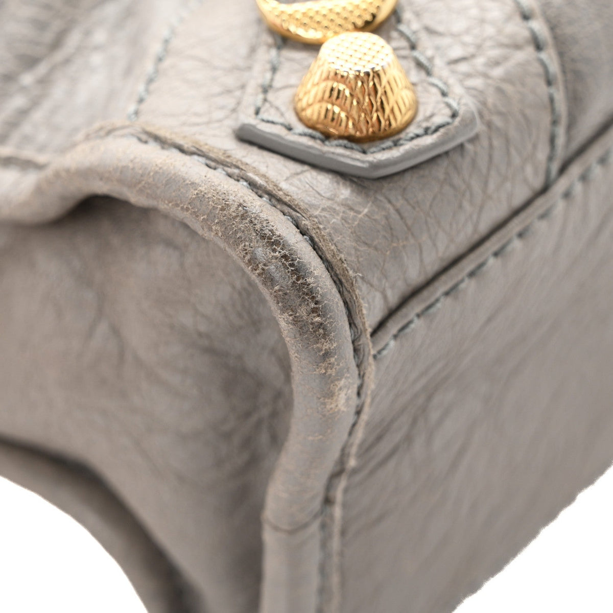Agneau Giant 12 Gold Hardware Mini City Gris Pyrite