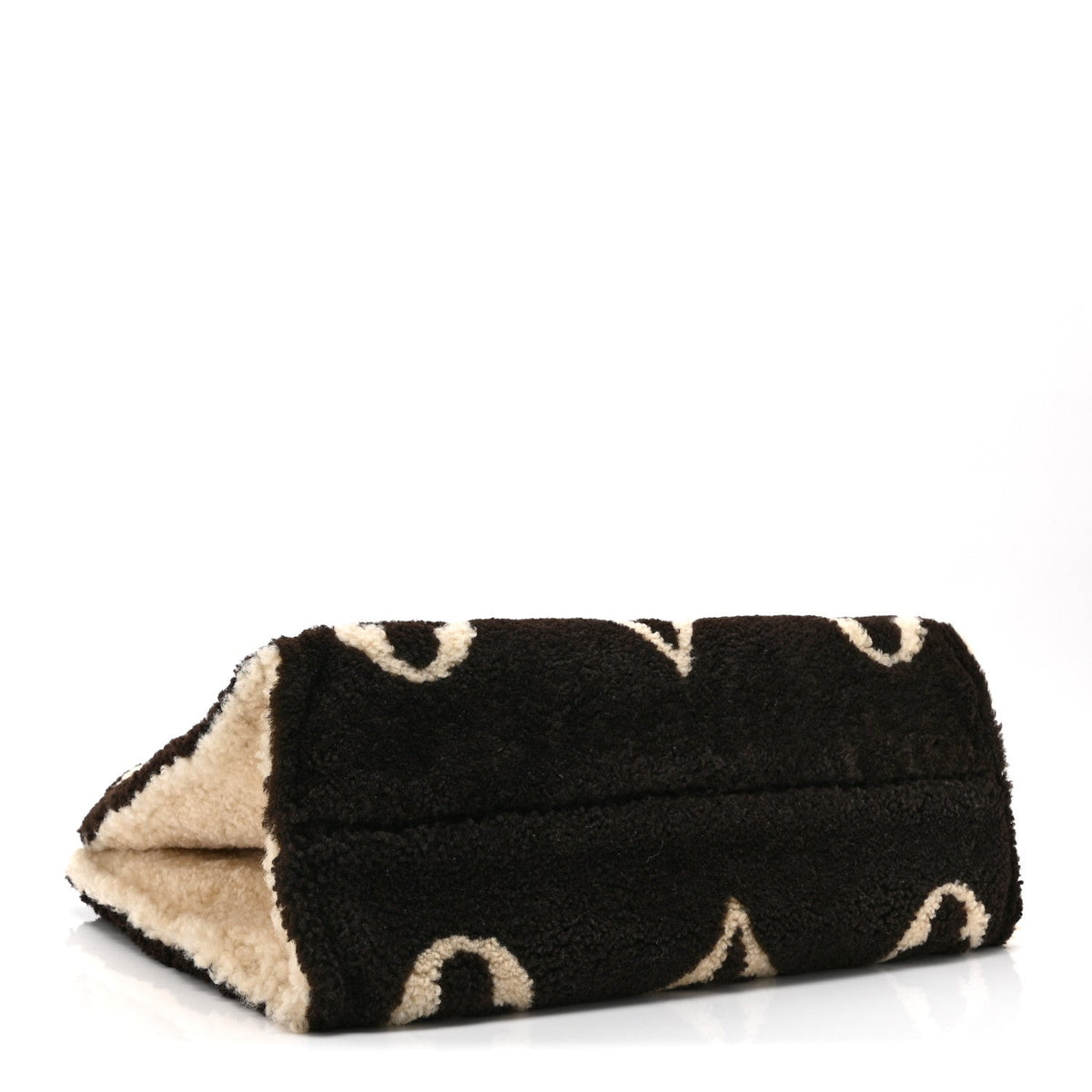 Shearling Monogram Giant Teddy Onthego GM Black White