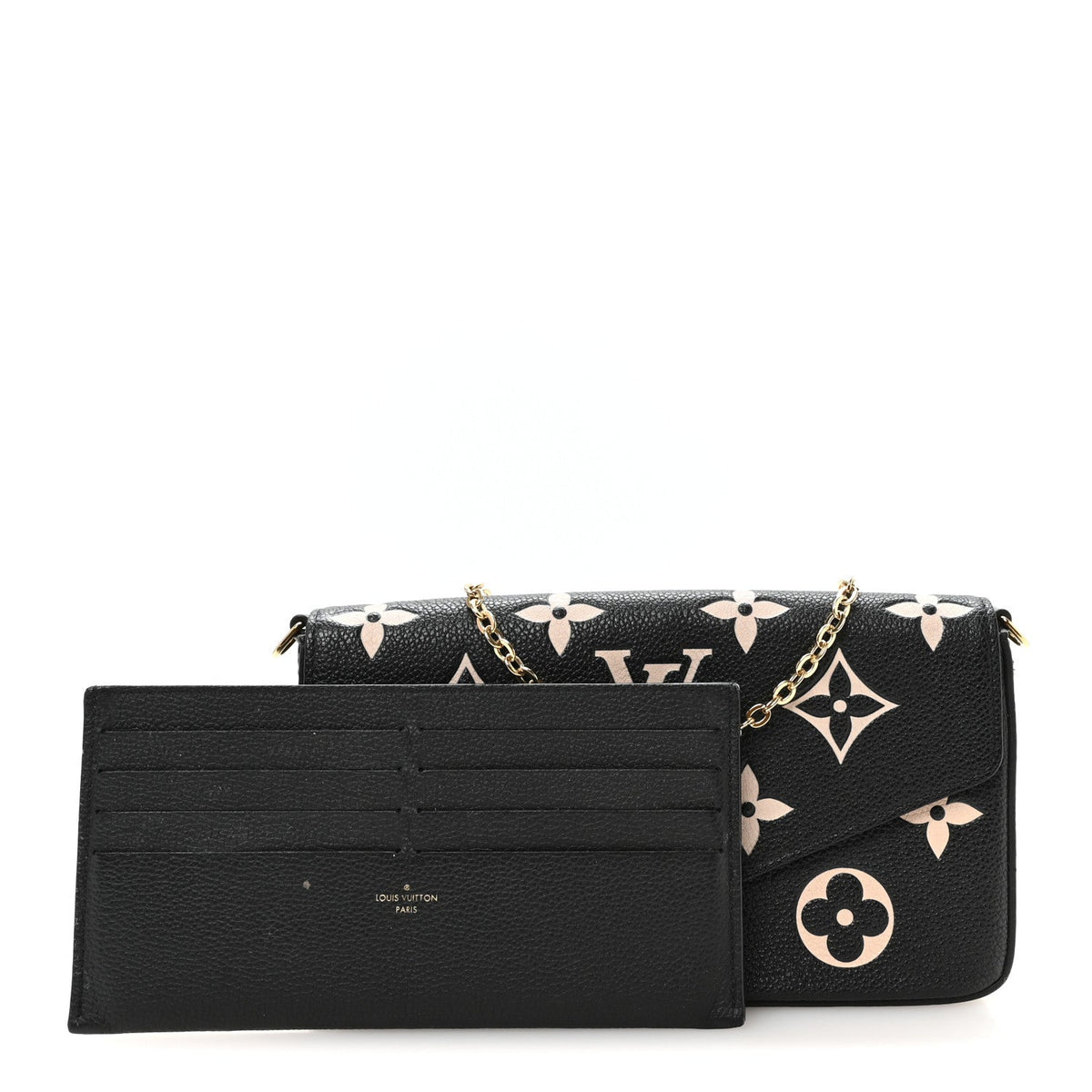 Empreinte Monogram Giant Felicie Pochette Black Beige