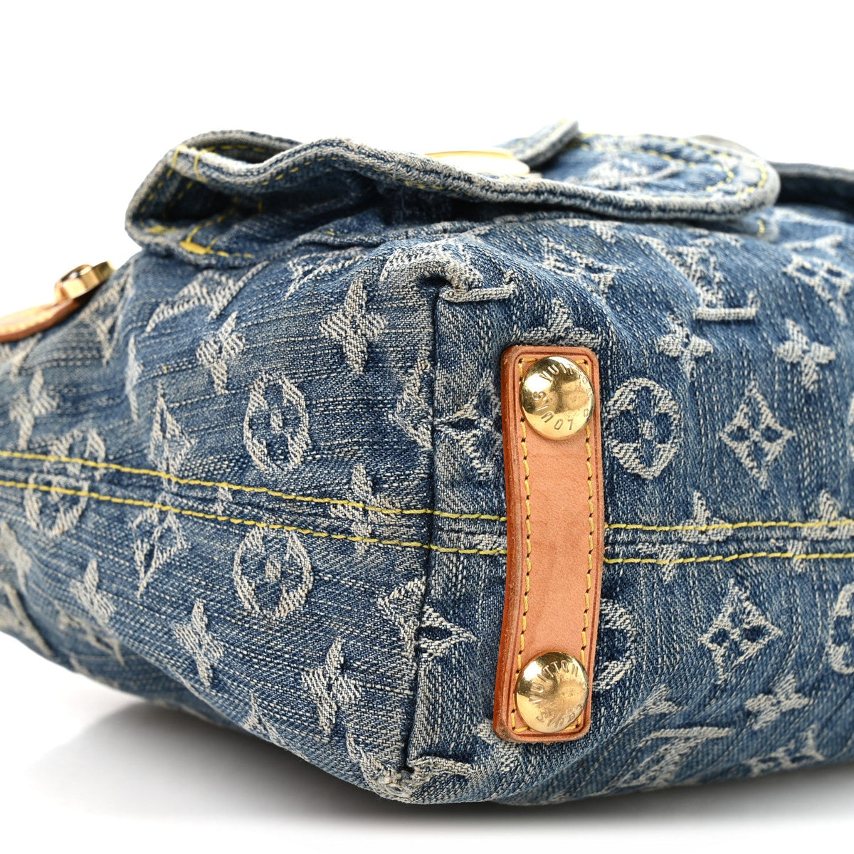 Monogram Denim Baggy PM Blue