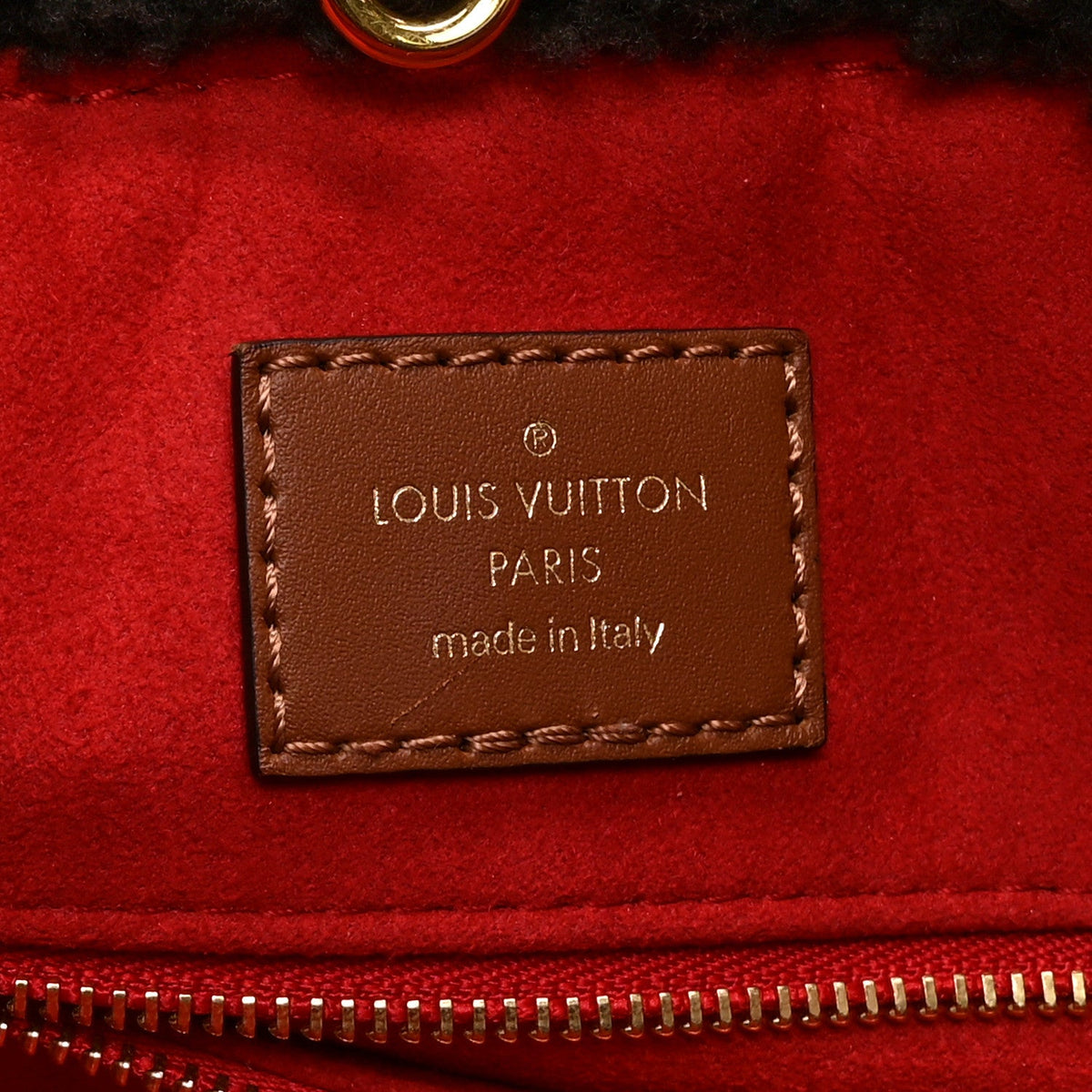 Shearling Monogram Giant Teddy Onthego GM Black White