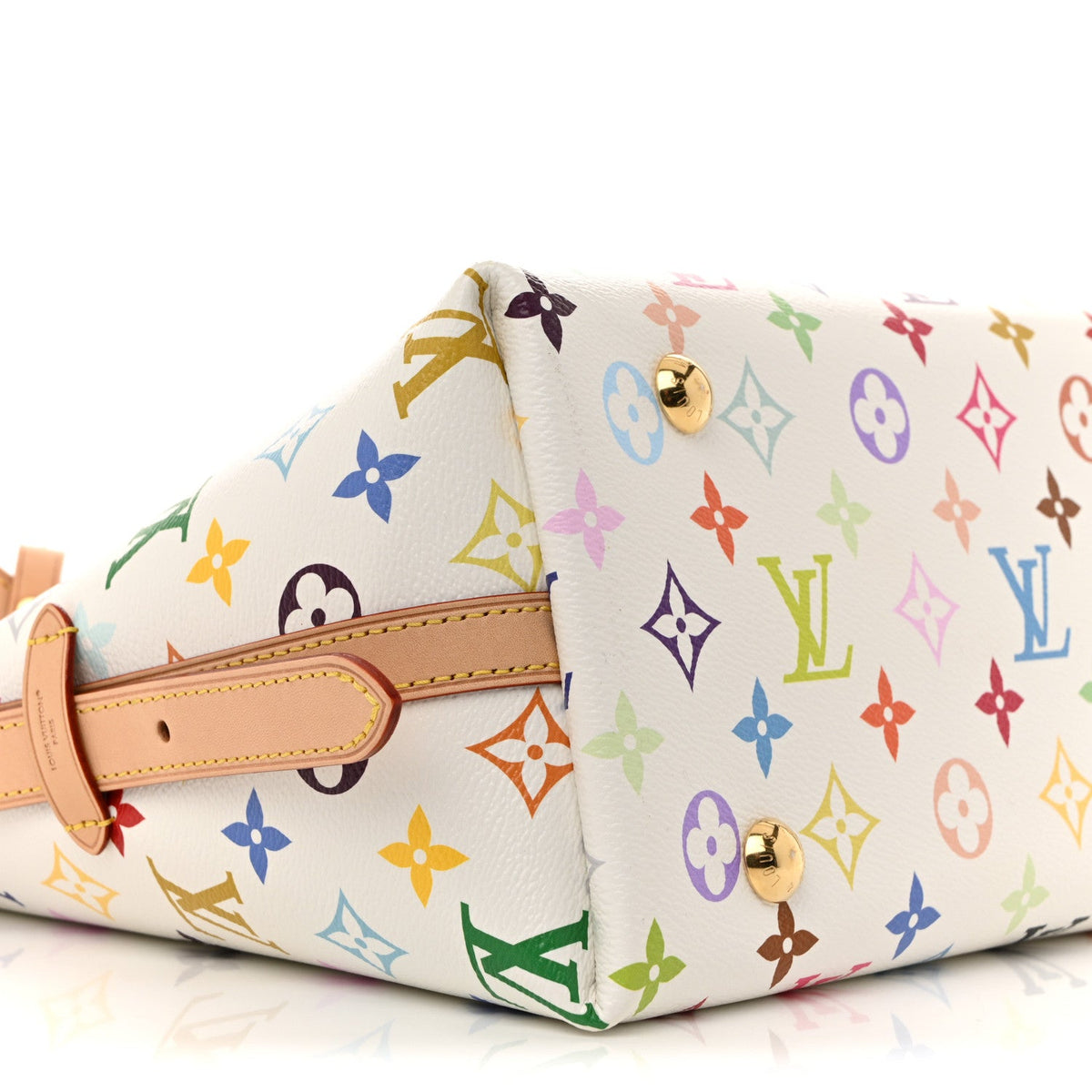 LV x TM Monogram Multicolor CarryAll PM White