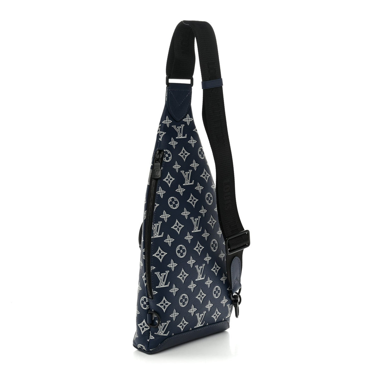 Monogram Shadow Duo Slingbag Navy River Blue