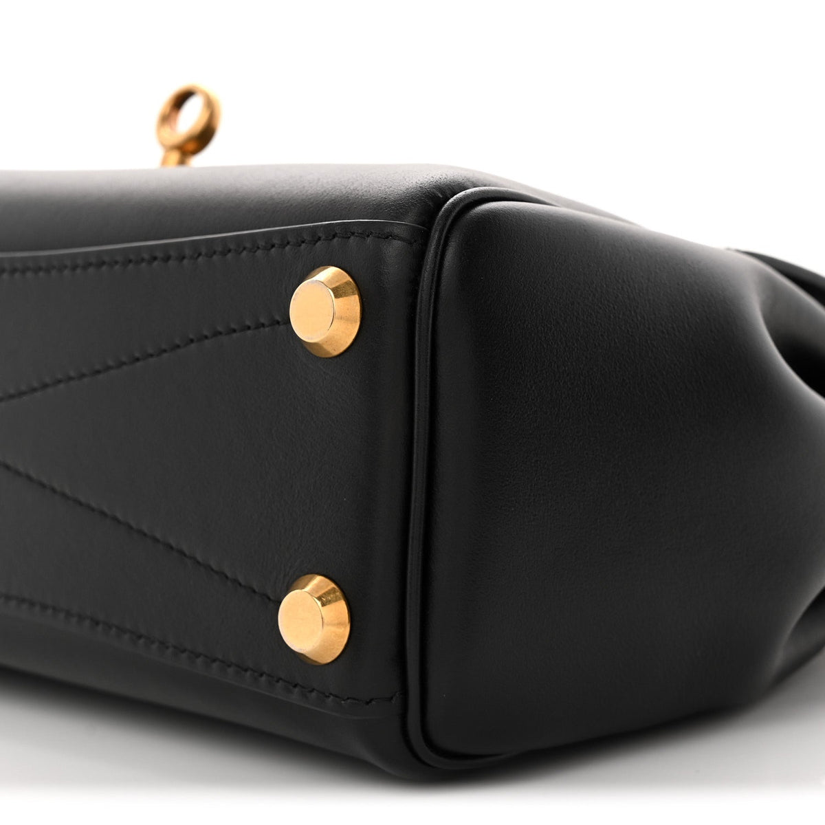 Smooth Calfskin Mini Bel Air Carry All Bag Black