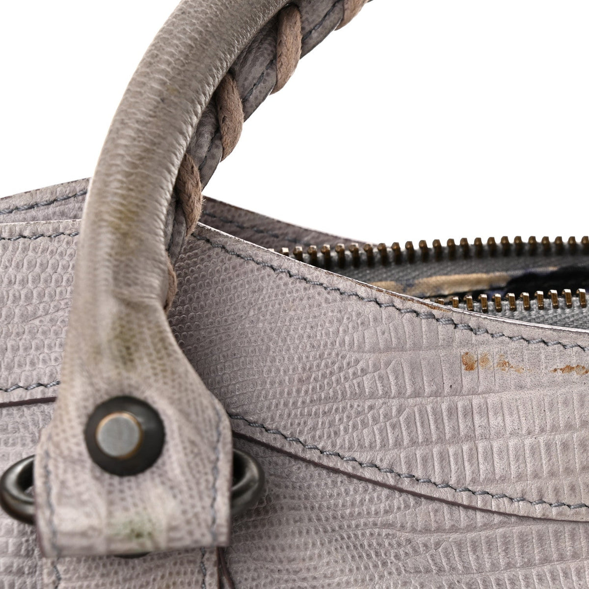 Agneau Lizard Embossed Classic Hardware First Fer