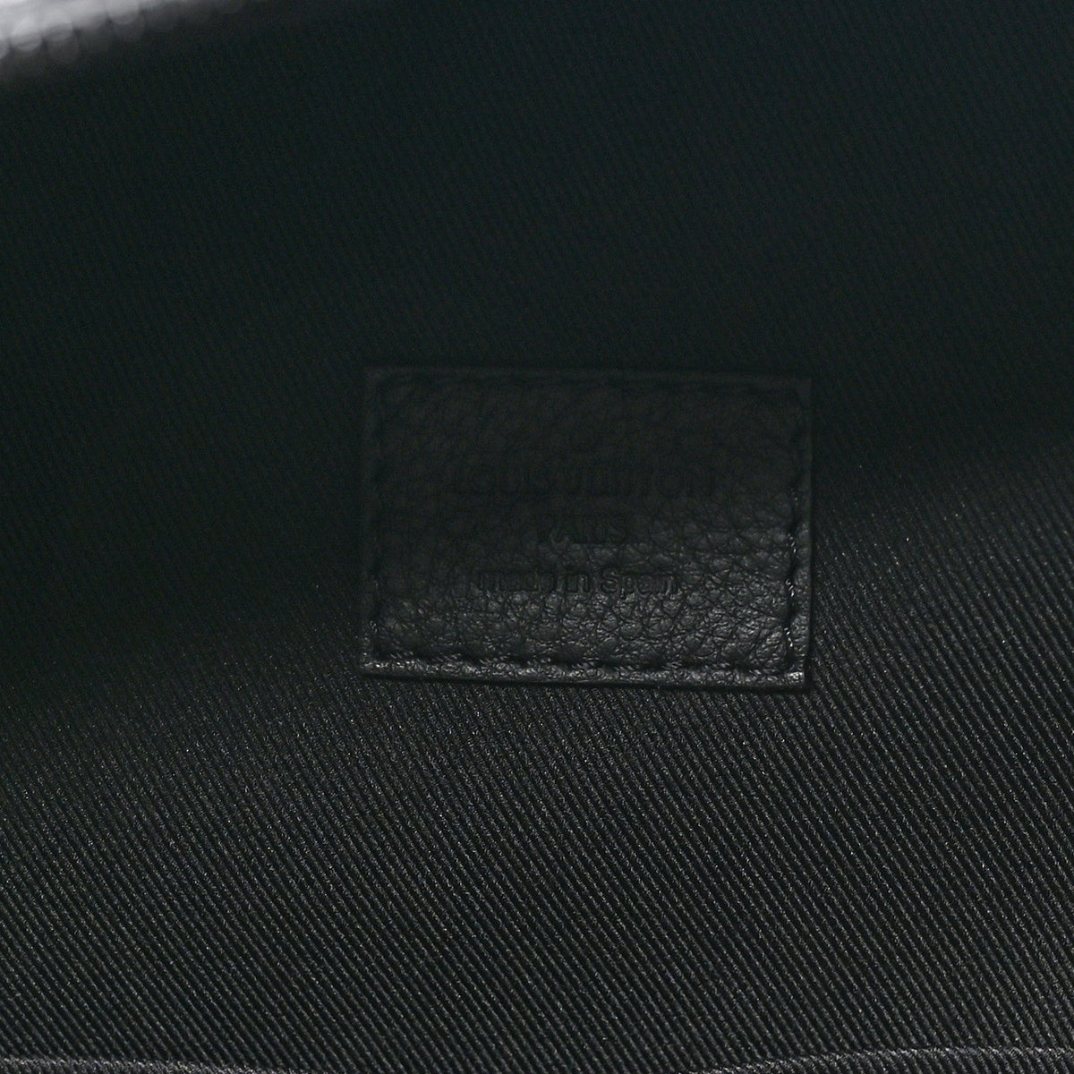 Calfskin Shadow Monogram Discovery Backpack PM Black