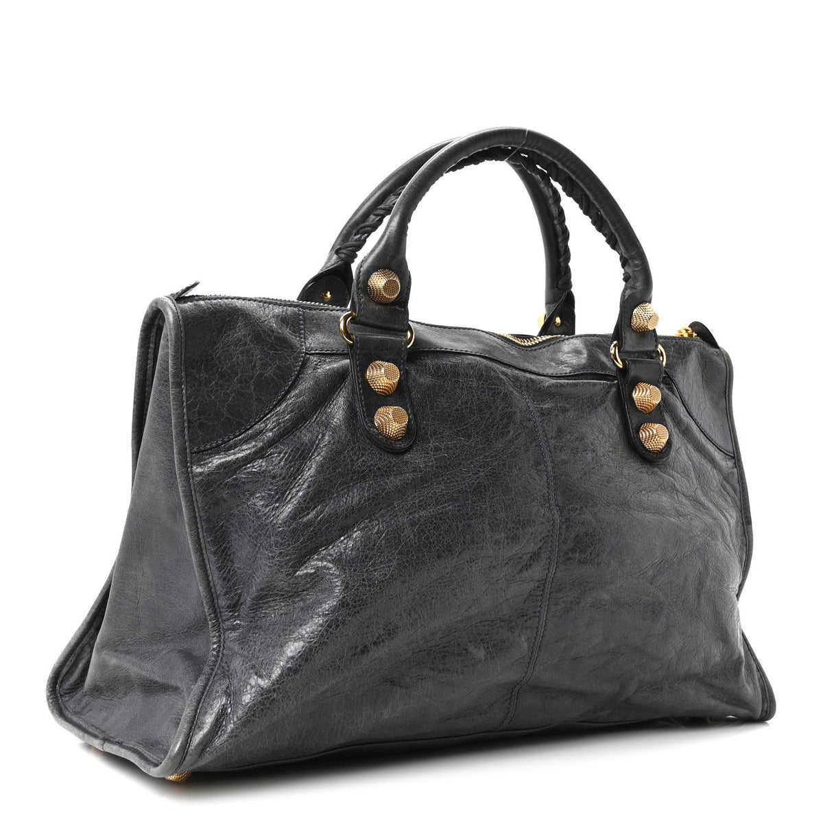 Agneau Giant 21 Gold Hardware Work Bleu Glacier