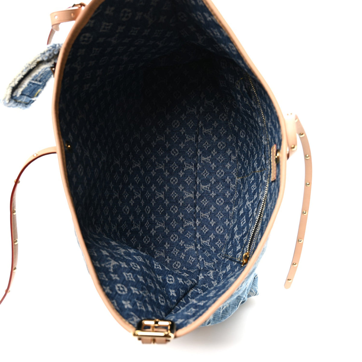 Monogram Denim CarryAll MM Blue