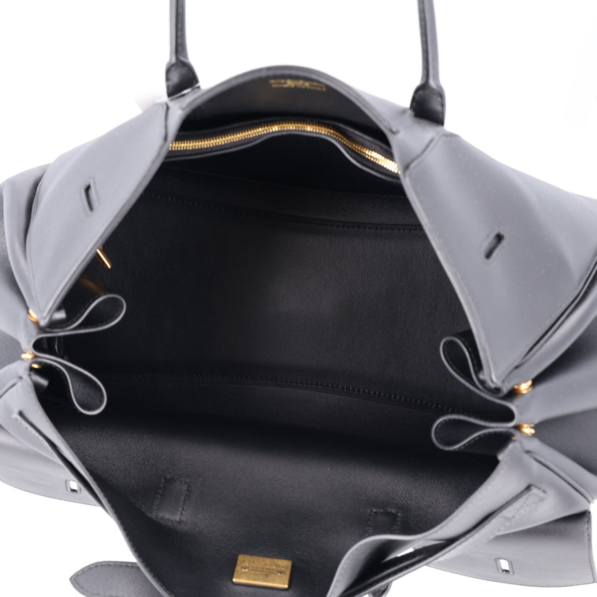 Smooth Calfskin Medium Bel Air Carry All Bag Black