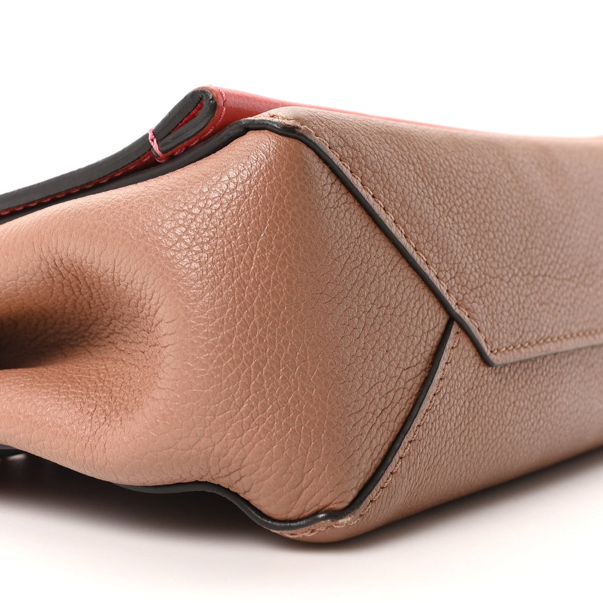 Calfskin Lockme II Chain Bag BB Rose Bruyere
