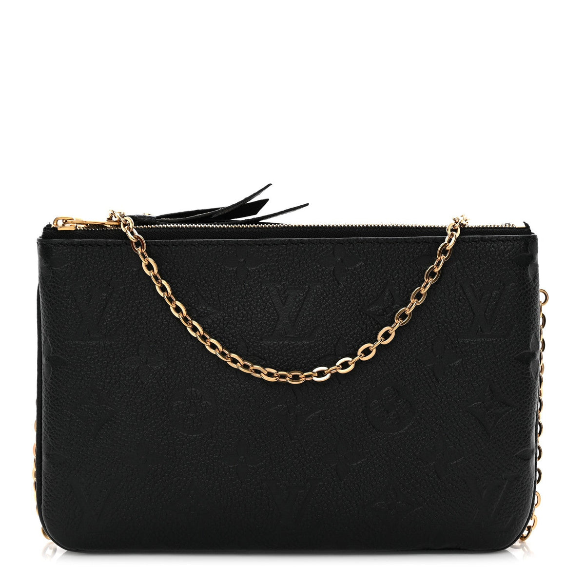 Empreinte Double Zip Pochette Black