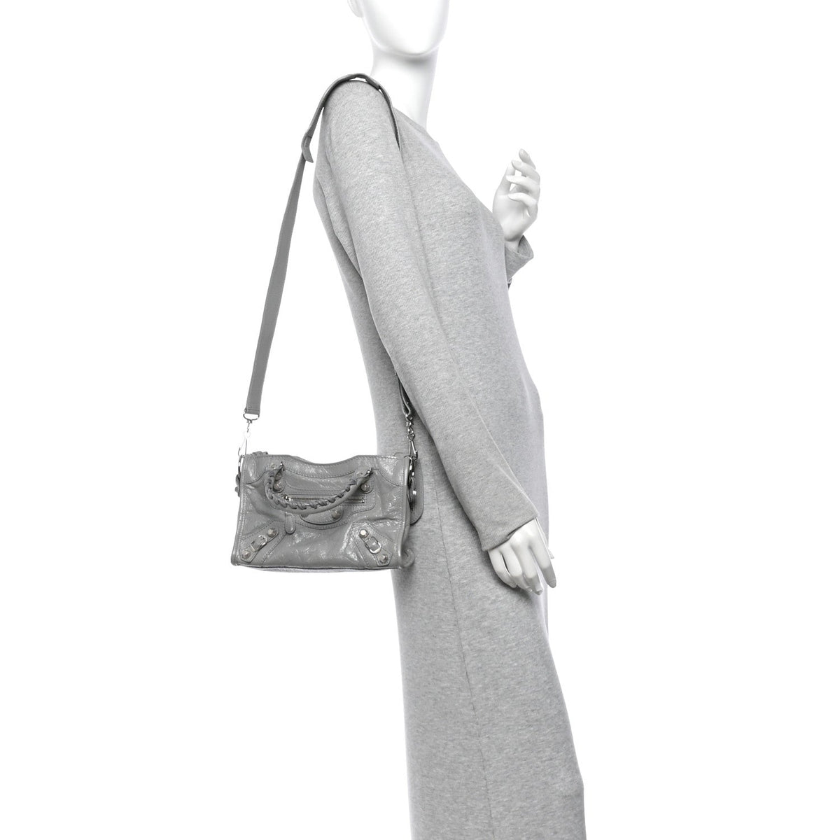 Agneau Giant 12 Silver Hardware Mini City Gris Haussmannien
