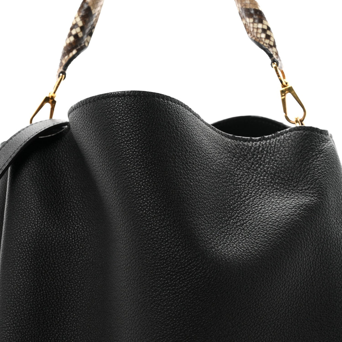 Veau Cachemire Snakeskin Babylone MM Black