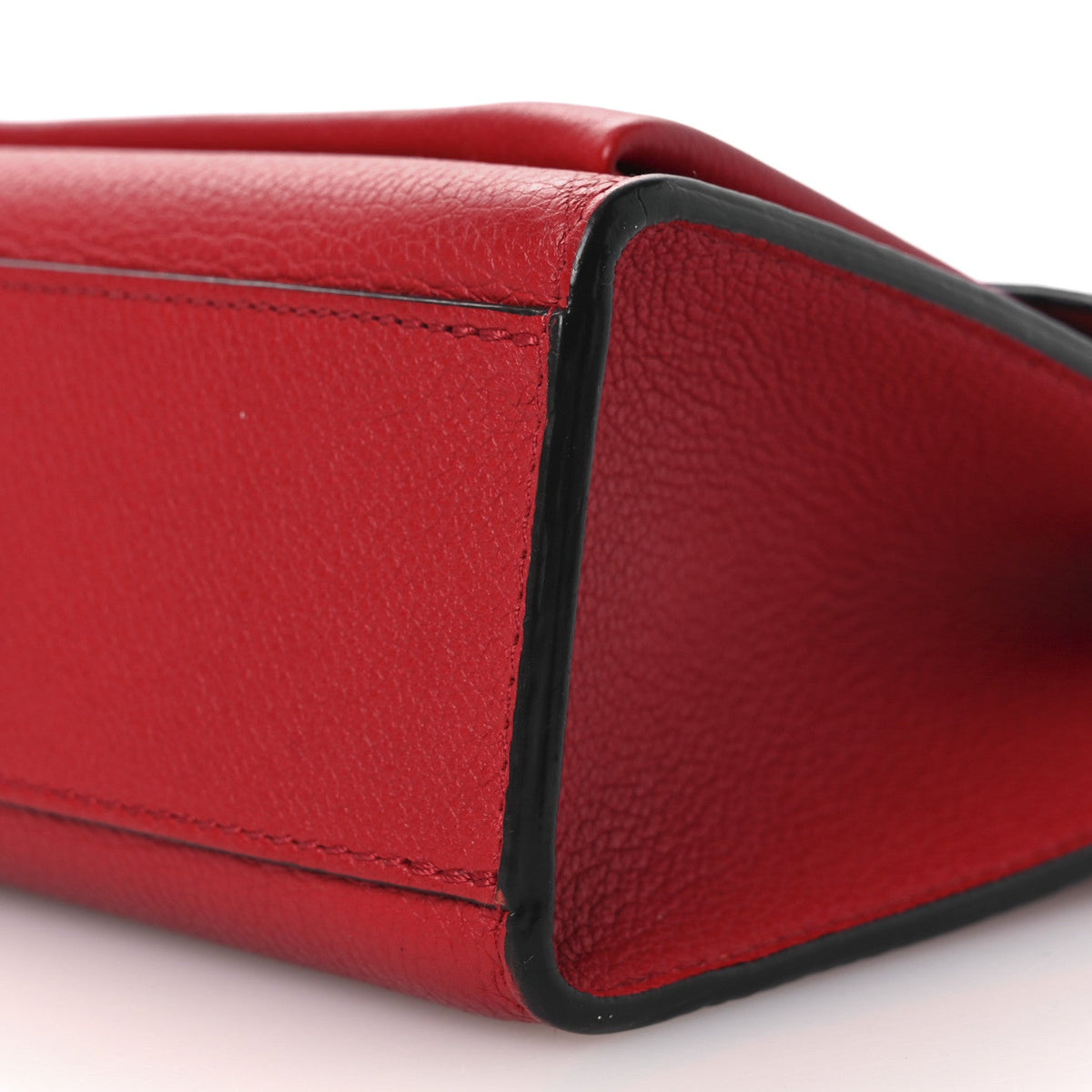 Soft Calfskin My Lockme Chain Bag BB Rubis