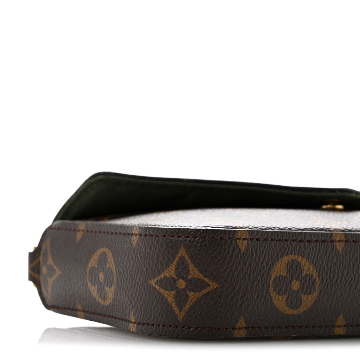 Monogram Felicie Strap & Go Kaki
