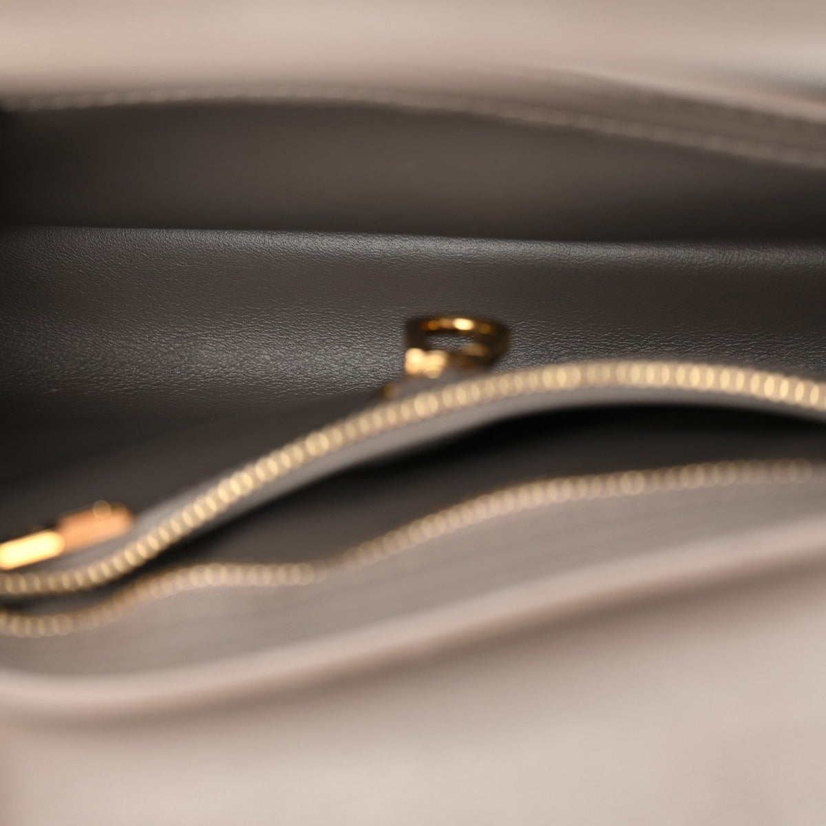 Calfskin Since 1854 Embroidered Capucines BB Ecru Taupe