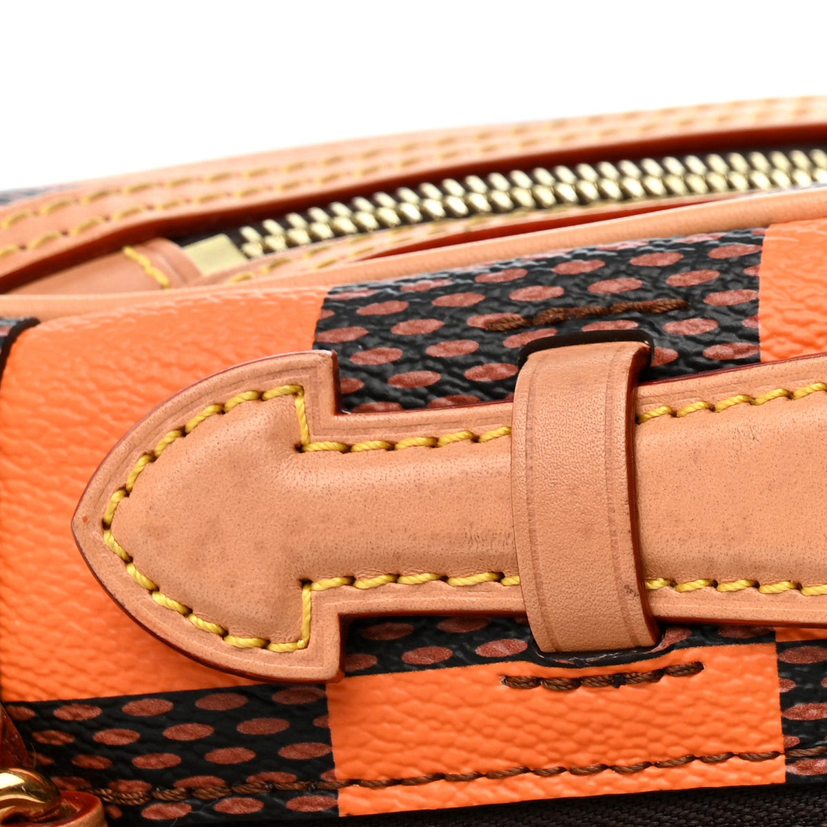 Damier Pop Chess Messenger Orange