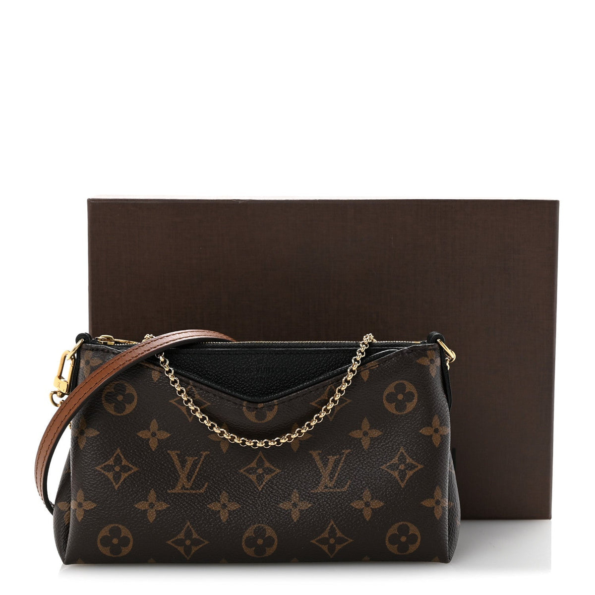 Monogram Pallas Clutch Black
