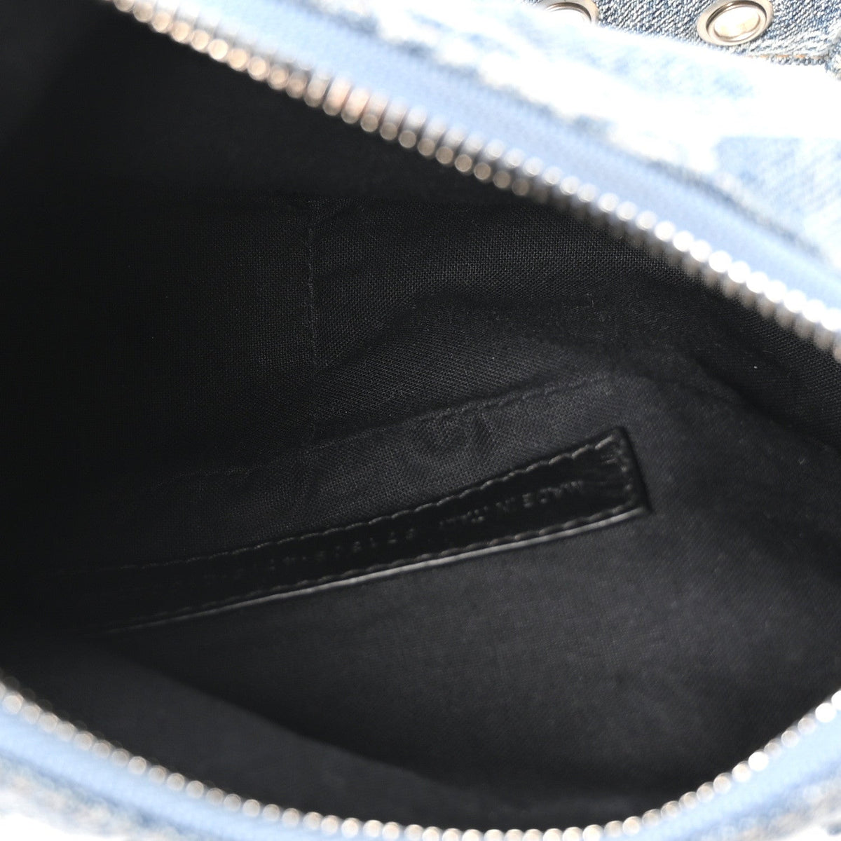 Bleached Denim BB Monogram Le Cagole Shoulder Bag XS Blue