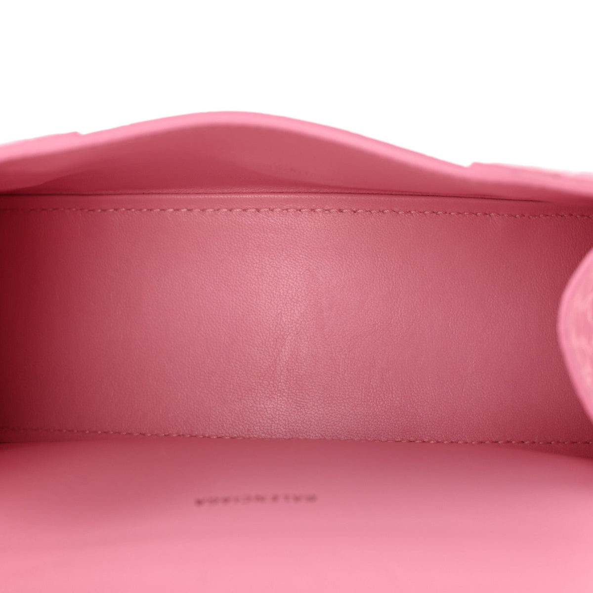 Shiny Calfskin Crocodile Embossed Hourglass Top Handle Bag XS Sweet Pink