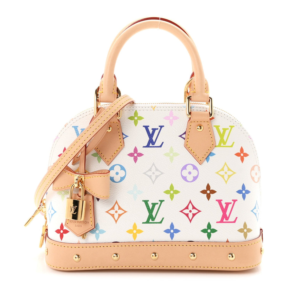 LV x TM Monogram Multicolor Alma BB White