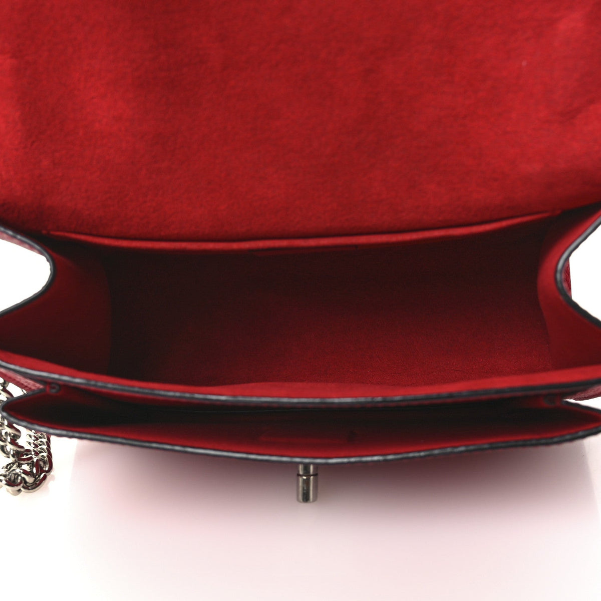 Soft Calfskin My Lockme Chain Bag BB Rubis