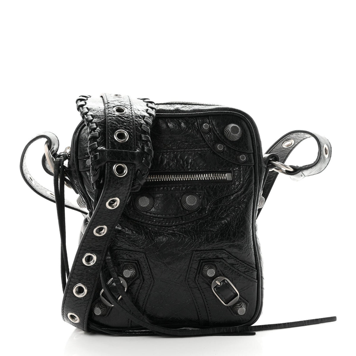 Agneau Arena Le Cagole Crossbody Bag Black