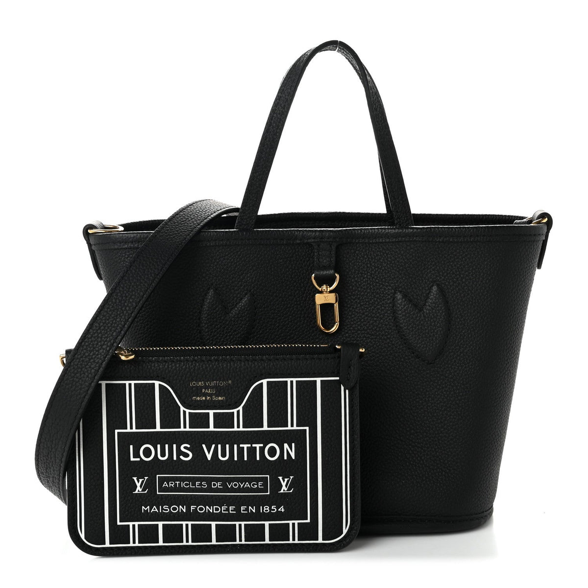 Monogram Neverfull Inside Out Bandouliere BB Black