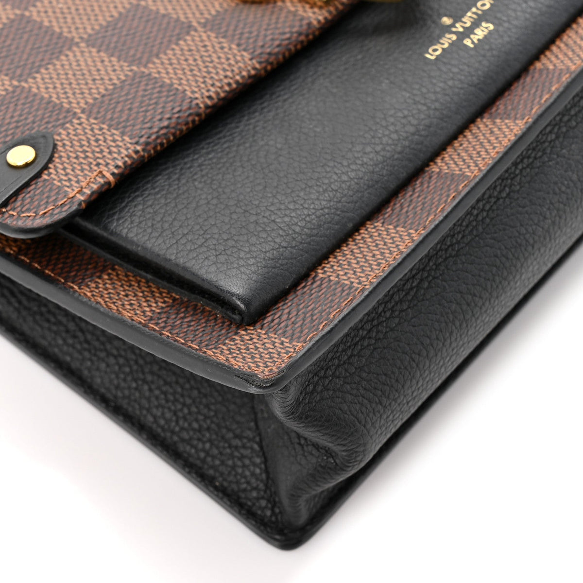 Damier Ebene Vavin Chain Wallet Black