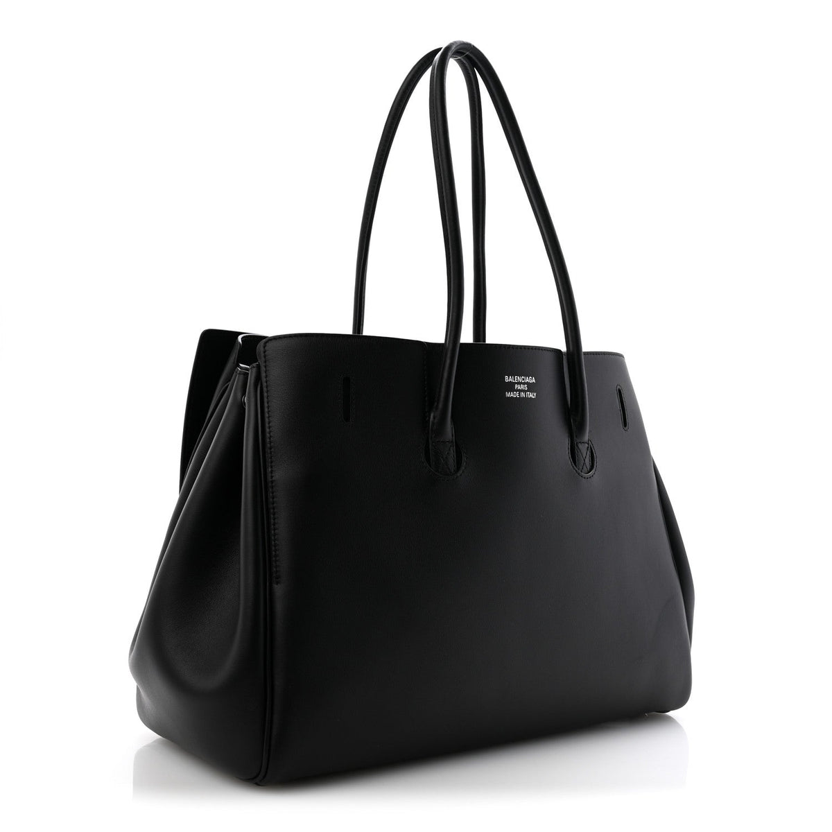 Smooth Calfskin Medium Bel Air Carry All Bag Black