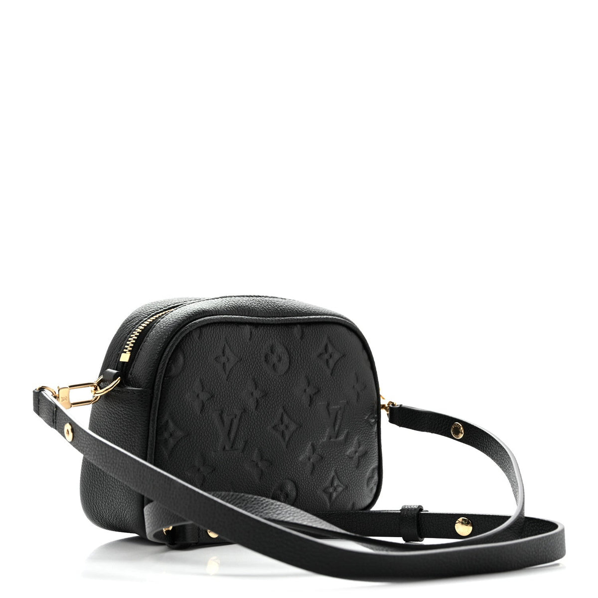 Empreinte Monogram Tiny Camera Bag Black