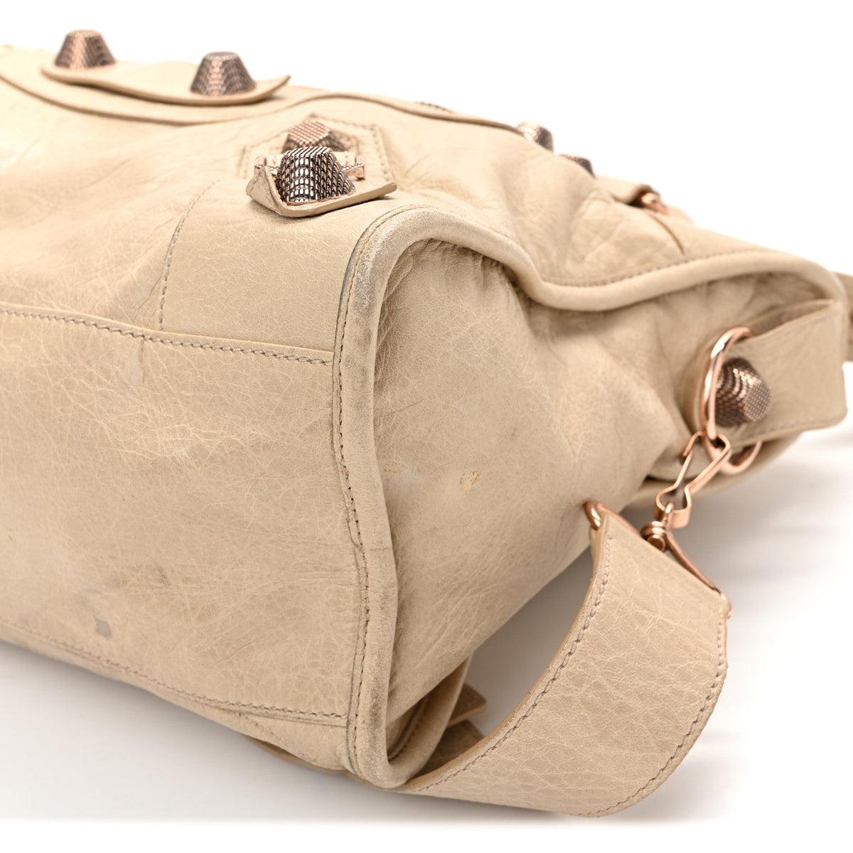 Agneau Giant 21 Rose Gold Hardware City Praline