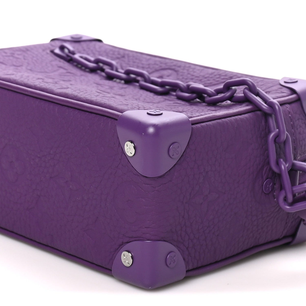 Taurillon Monogram Mini Soft Trunk Black Purple Night