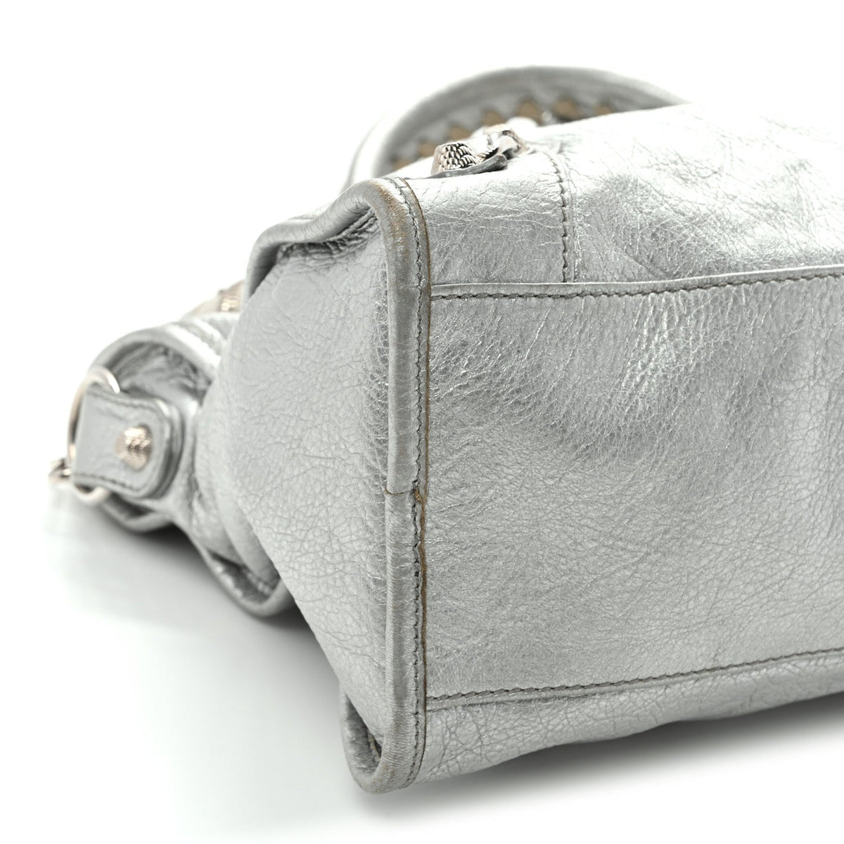 Metallic Agneau Giant 12 Silver Hardware City Gris Aluminum