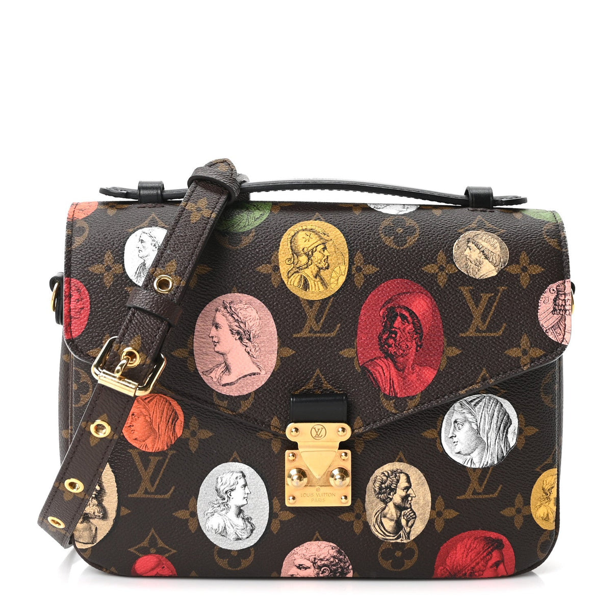 x FORNASETTI Monogram Cameo Pochette Metis