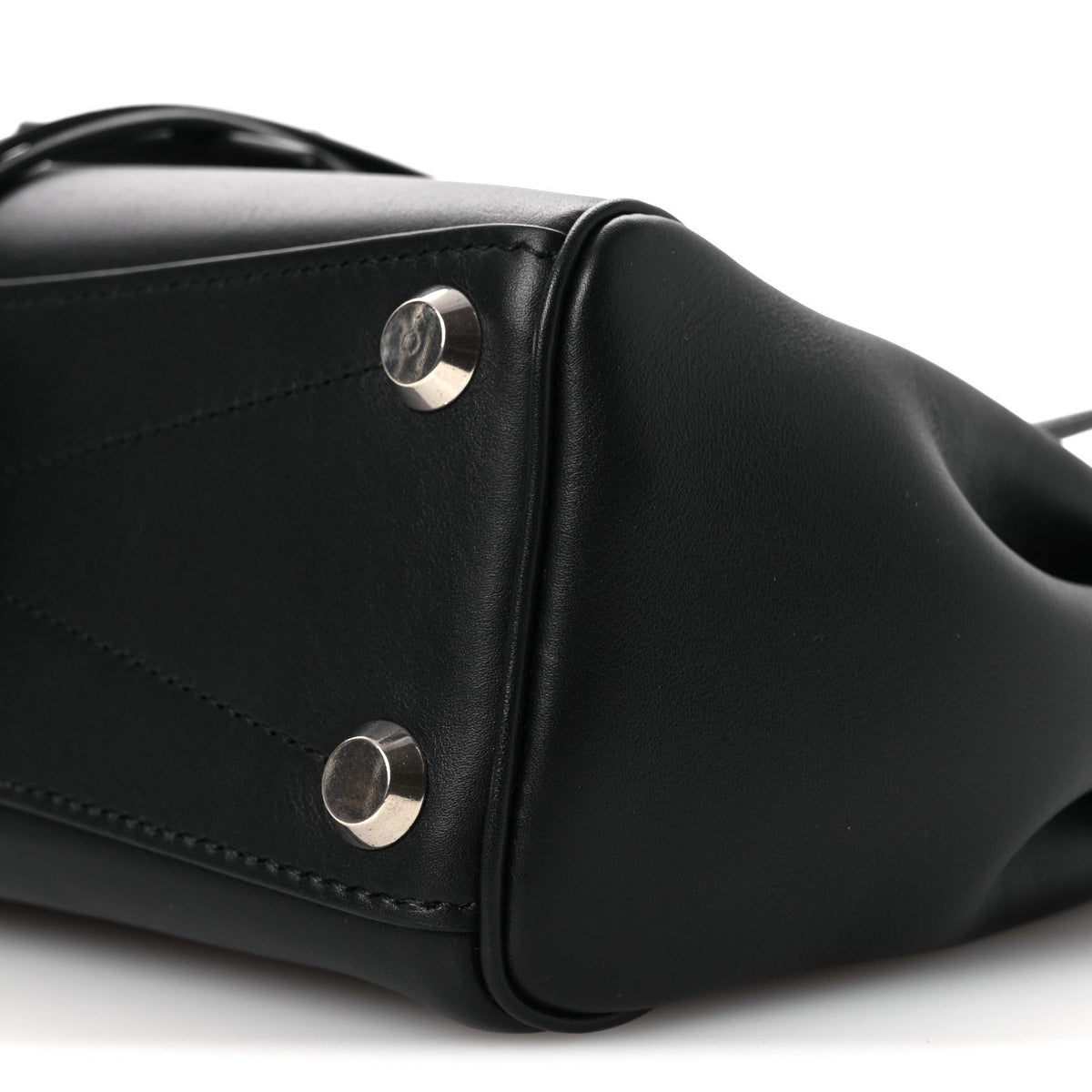 Smooth Calfskin Mini Bel Air Carry All Bag Black