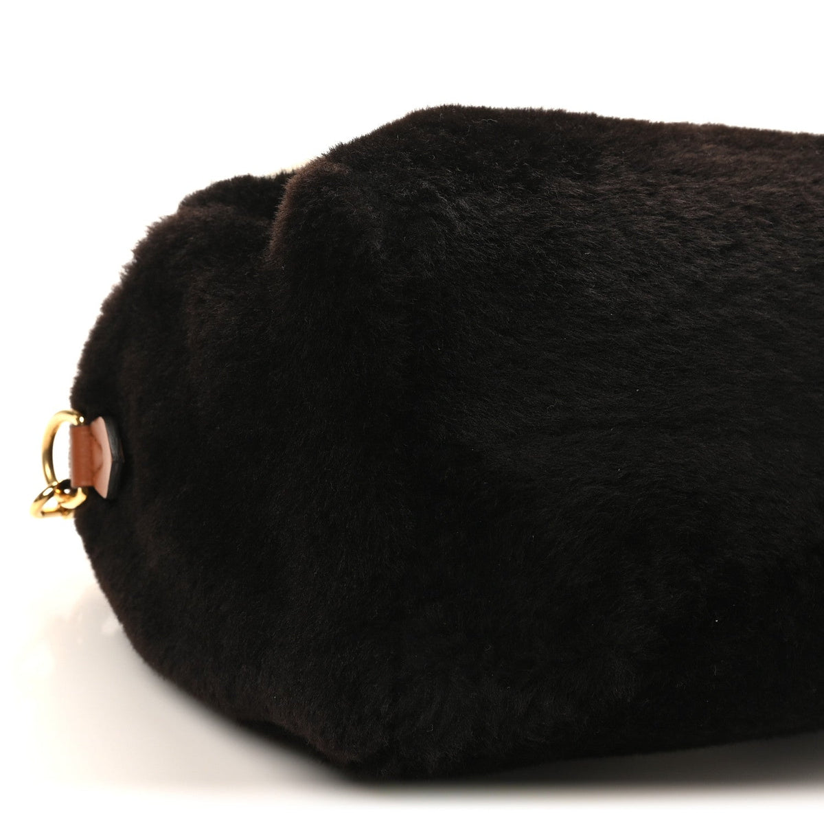 Shearling Monogram LV Ski Cozygram Speedy Bandouliere 25 Chocolate Cream