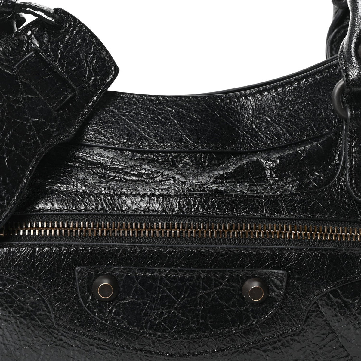 Agneau Arena Classic Hardware Le City First Bag Black