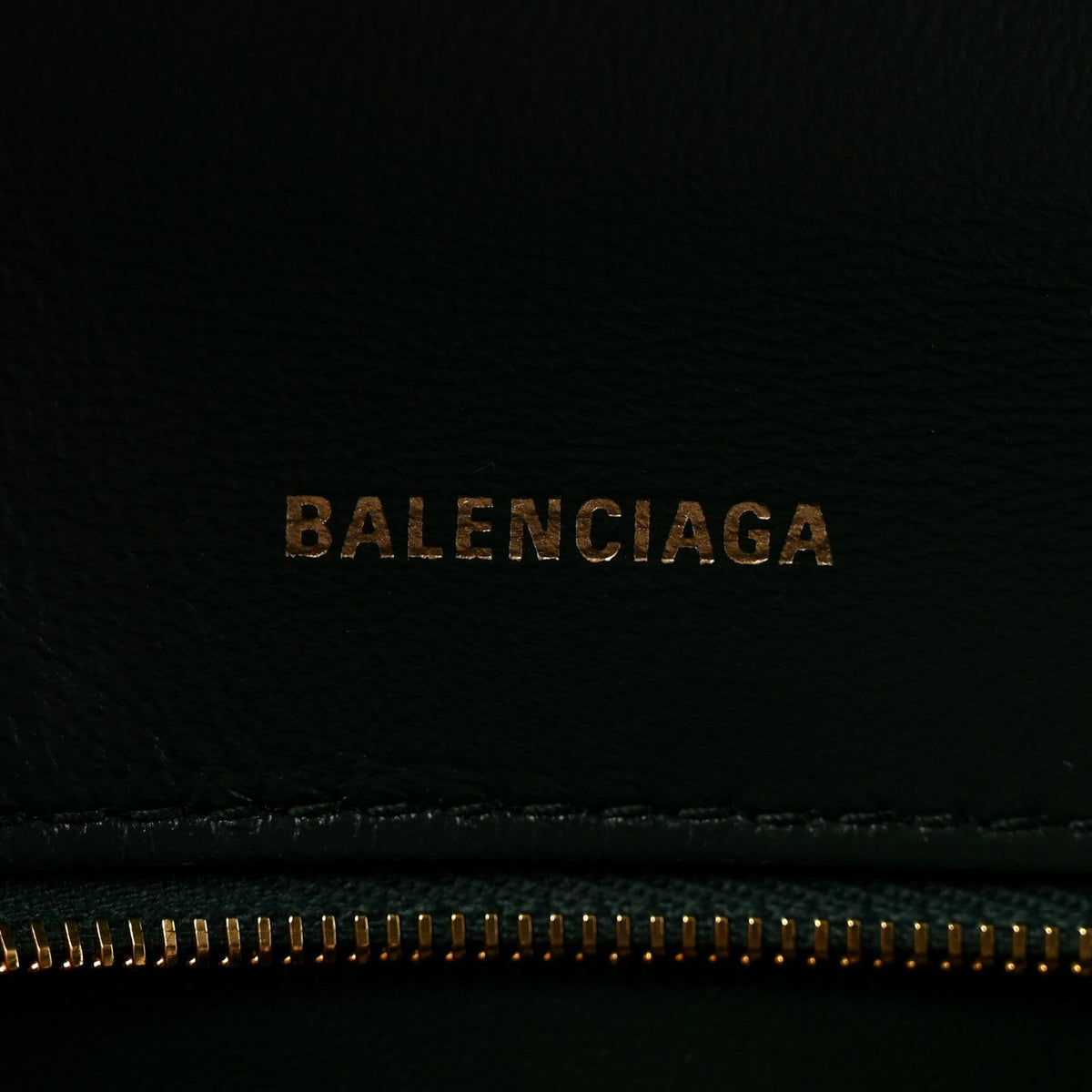 Shiny Calfskin Crocodile Embossed Small Hourglass Top Handle Bag Forest Green
