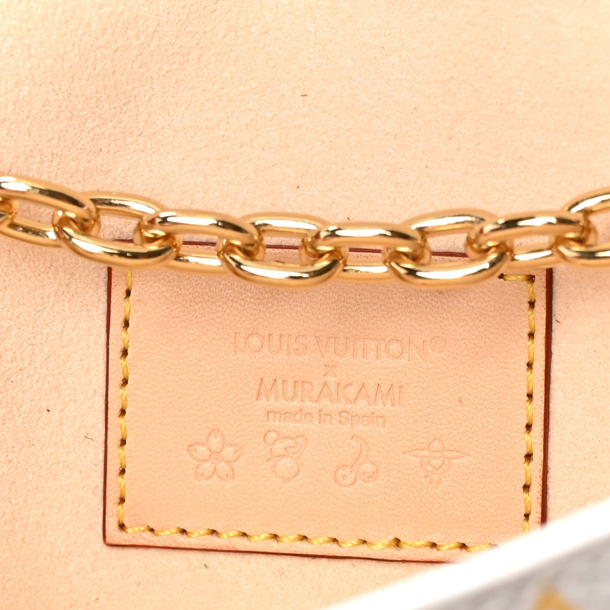 LV X TM Monogram Multicolor Pouch Metis Belt White