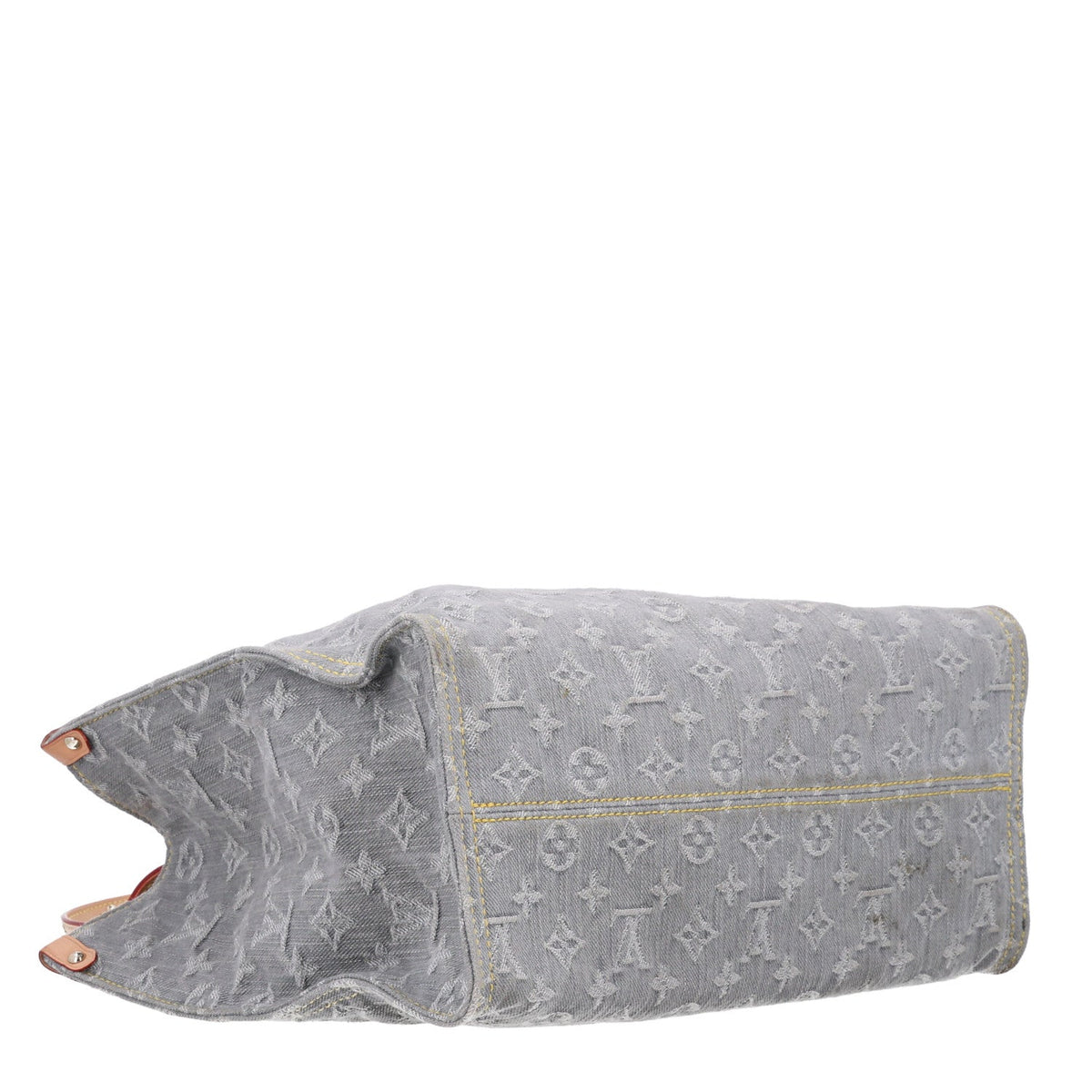 Monogram Denim Onthego MM Washed Grey