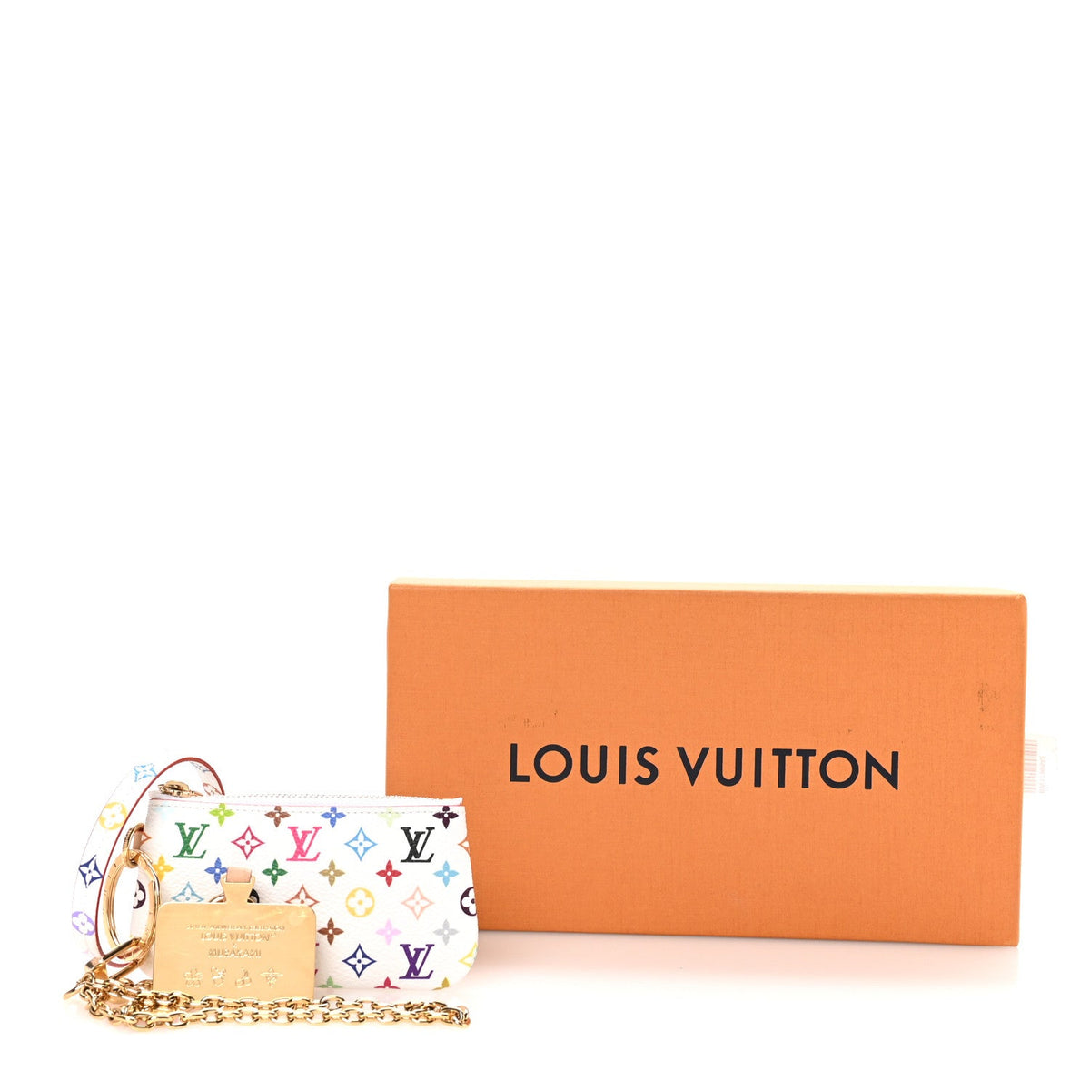 LV X TM Monogram Multicolor Phone Holder White