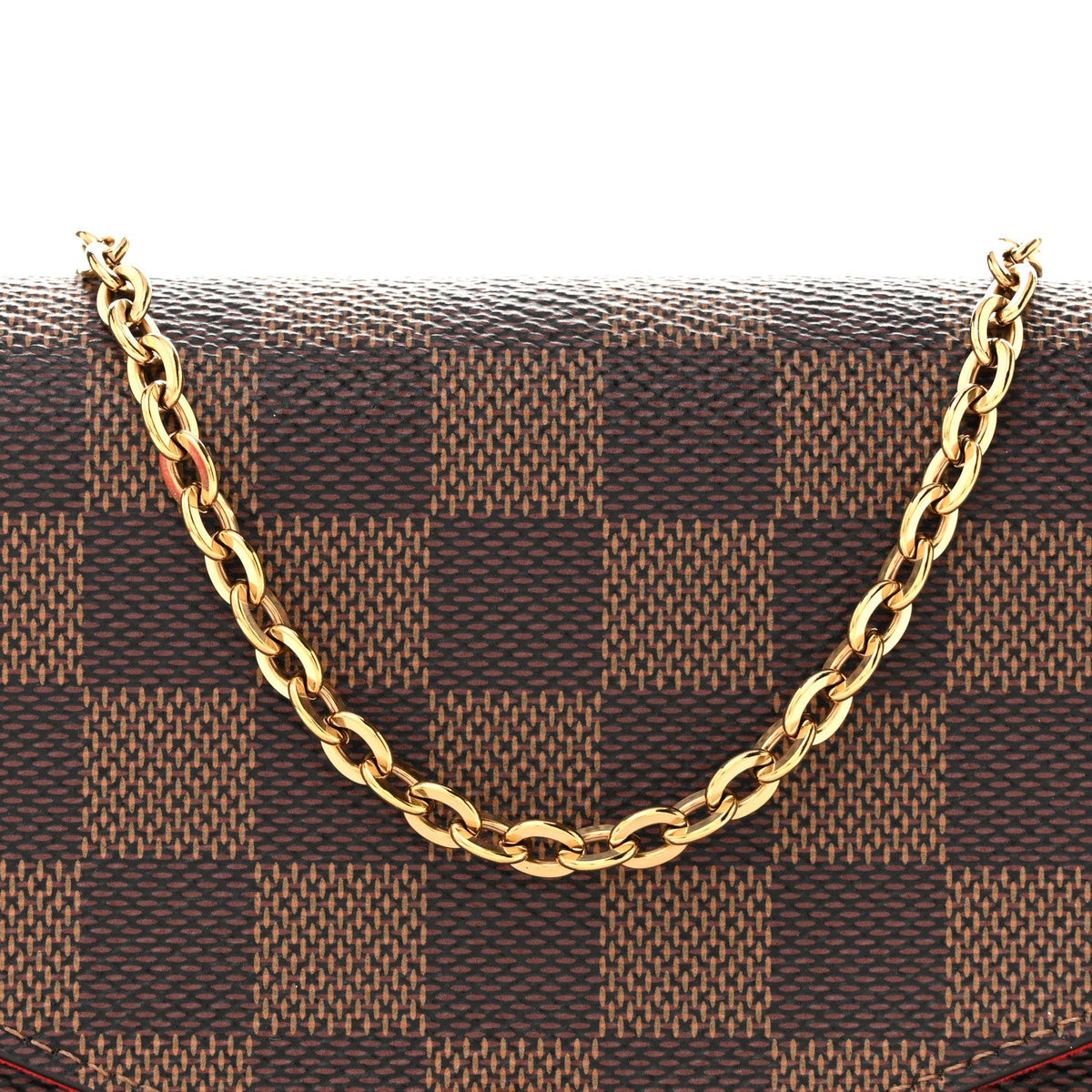Damier Ebene Pochette Felicie Chain Wallet